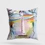 Aberto Design Cojín Multicolor 43 x 43 cm con Relleno de Silicona